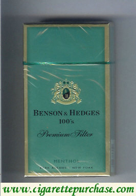 Benson Hedges Menthol 100s cigarettes Premium Filter Menthol Park Avenue